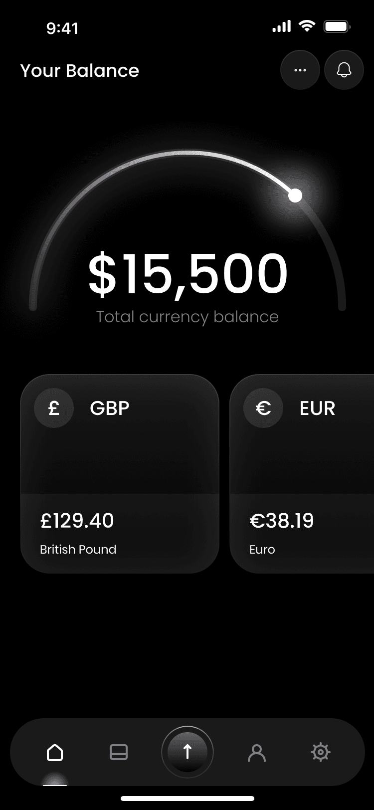 Altpay app balance screen